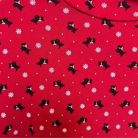 White Stag Vintage Holiday Mockneck Novelty Top Red Size Large - Picture 2 of 3